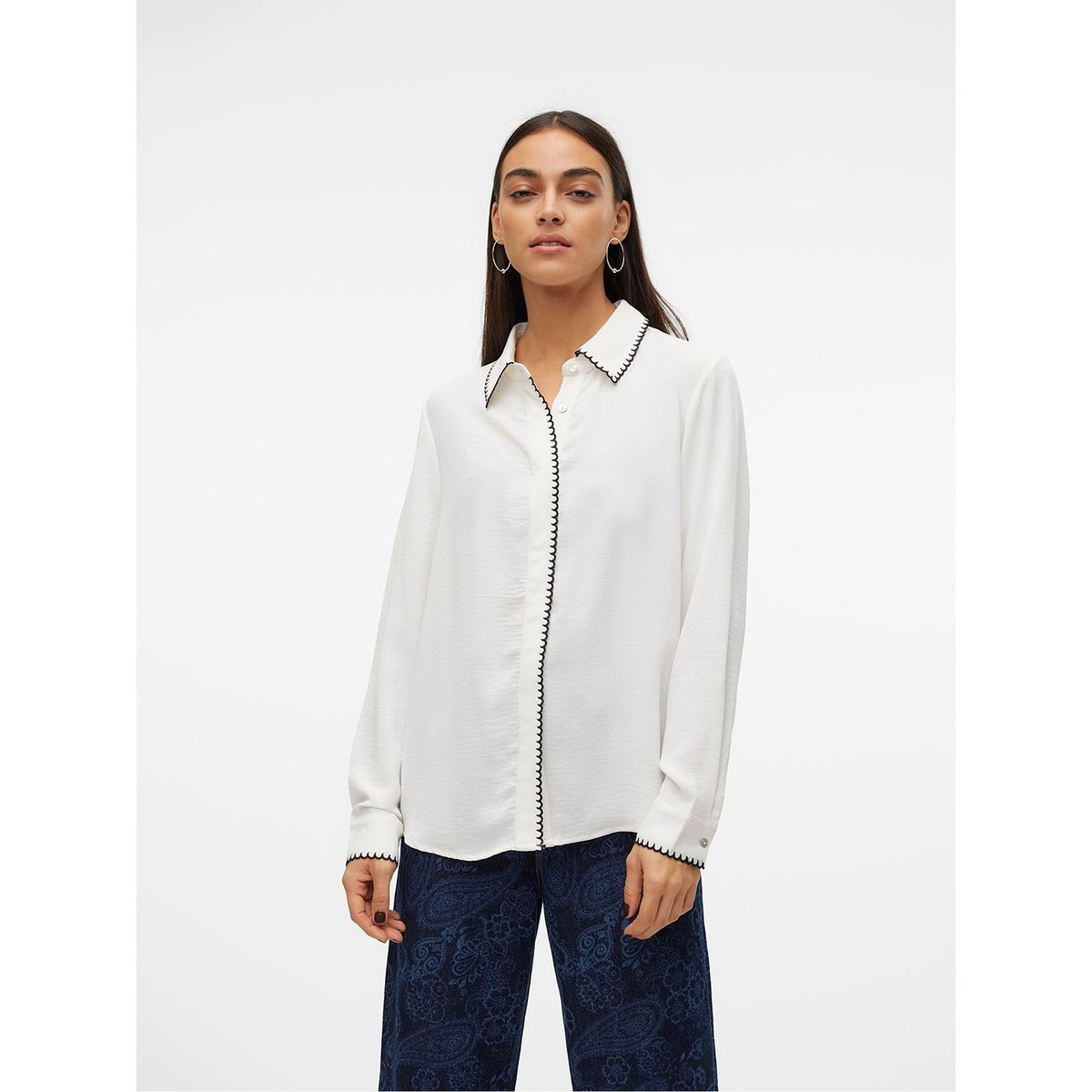 VERO MODA - Camisa Manga Larga Casual Mujer Vero Moda