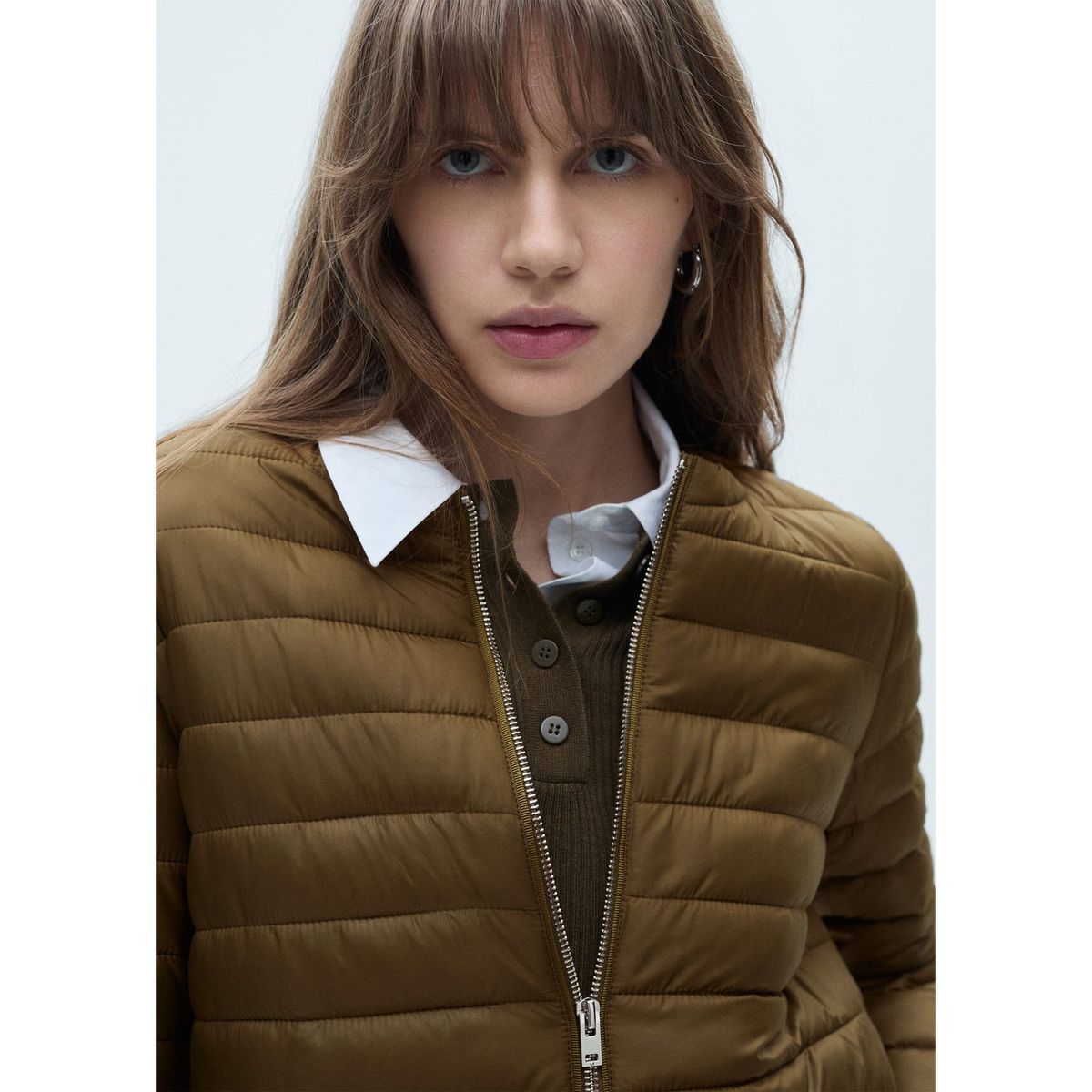 MANGO - Casaca Acolchada Casual Mujer Mango