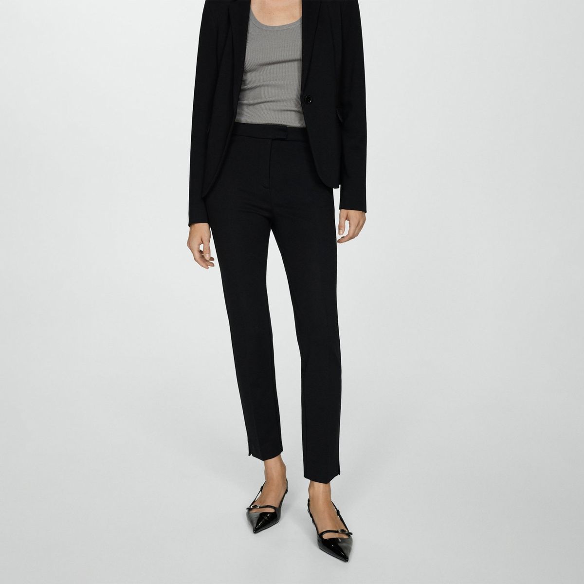 MANGO - Pantalón Straight Casual Mujer Mango