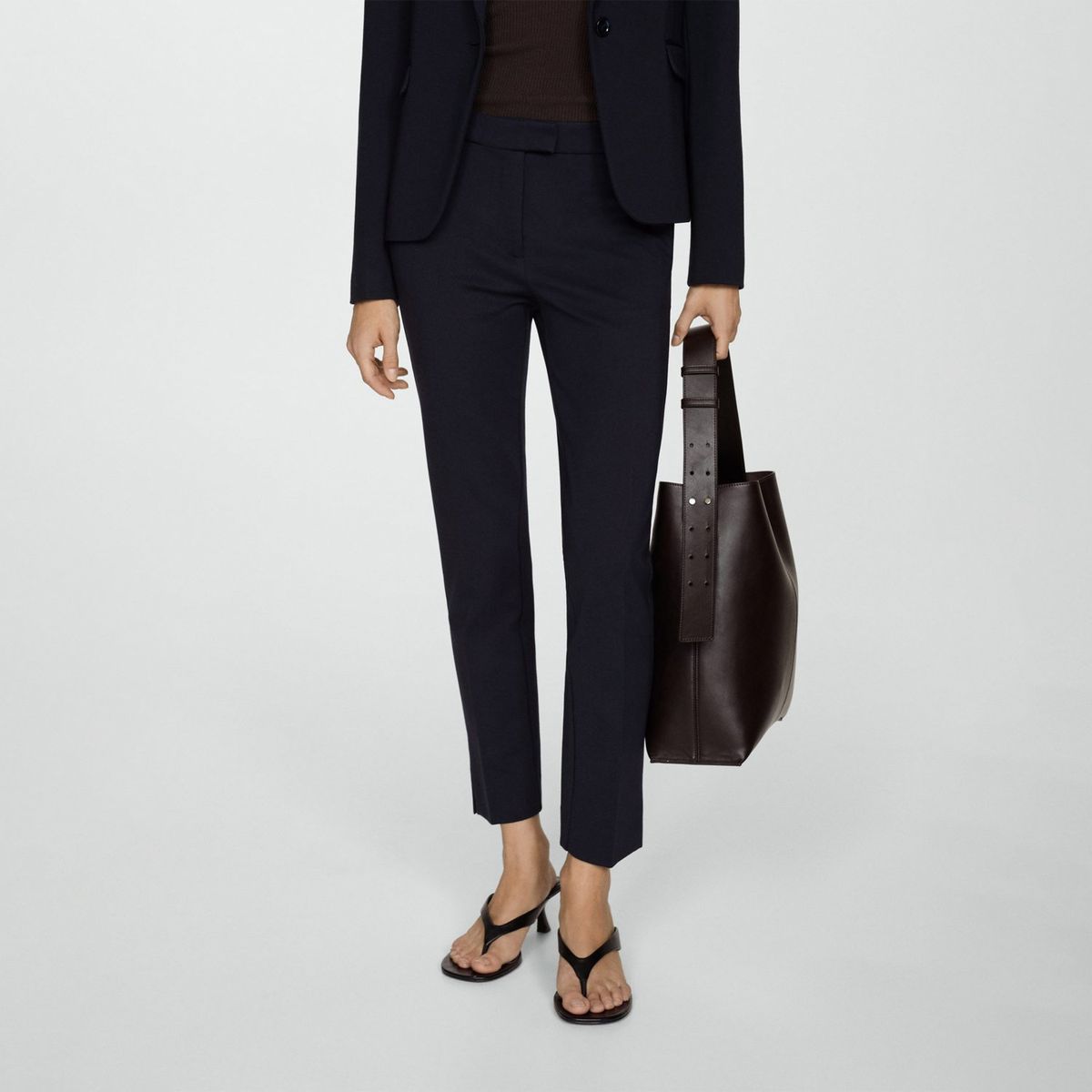 MANGO - Pantalón Straight Casual Mujer Mango