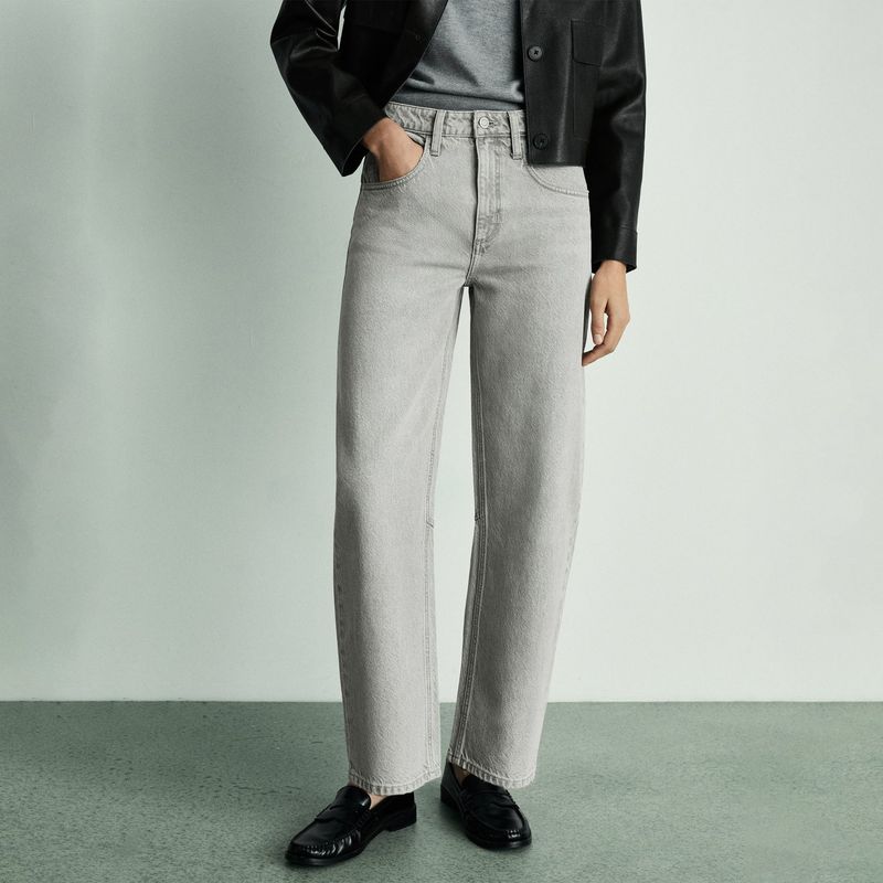 MANGO - Jean Balloon 100% Algodón Mujer Mango