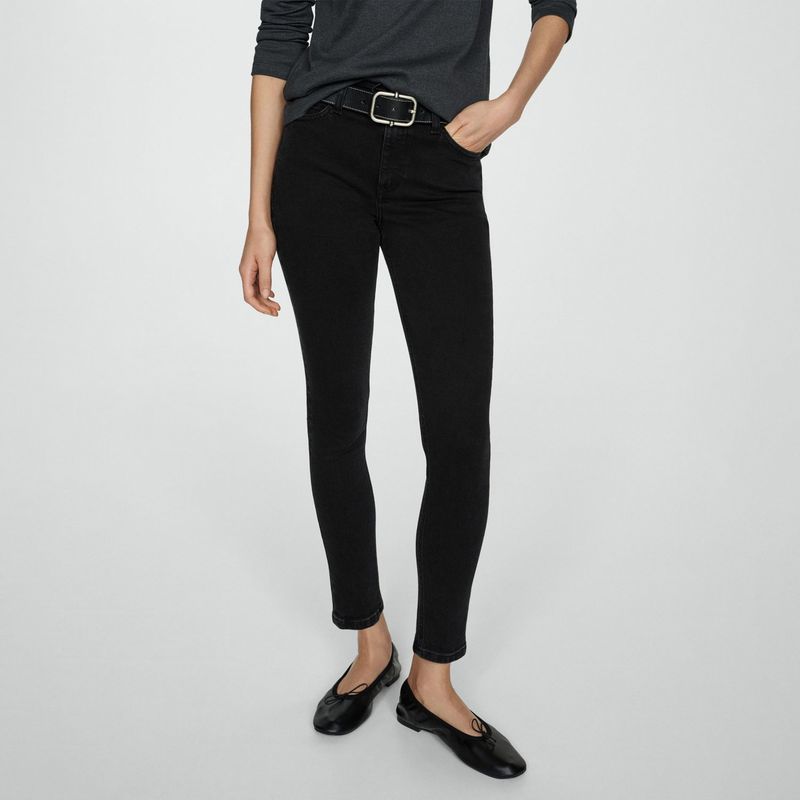 MANGO - Jean Skinny Tiro Alto Mujer Mango