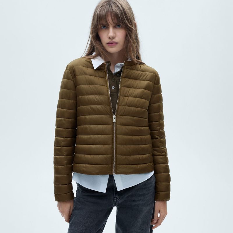 MANGO - Casaca Acolchada Casual Mujer Mango