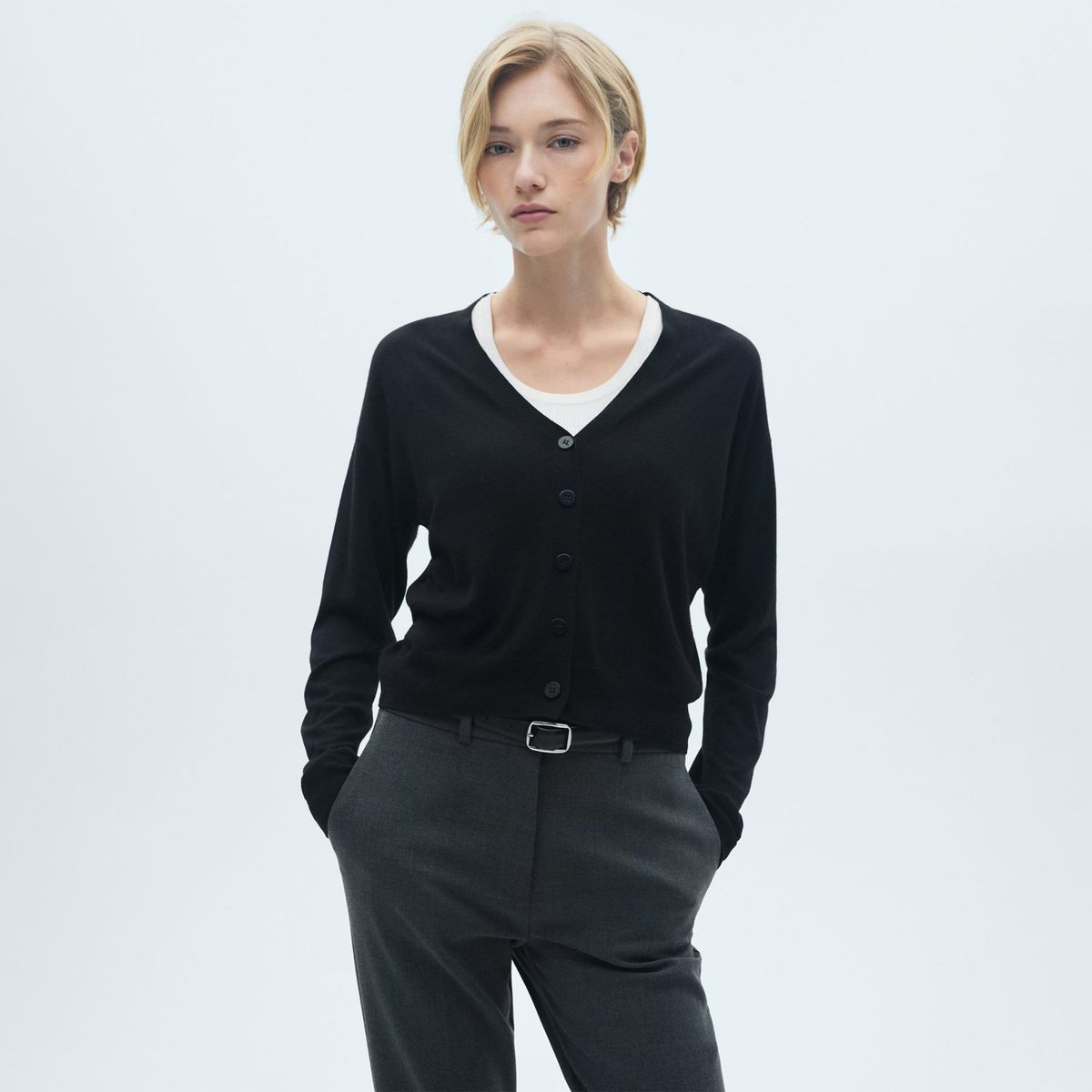 MANGO - Cárdigan Casual Mujer Mango