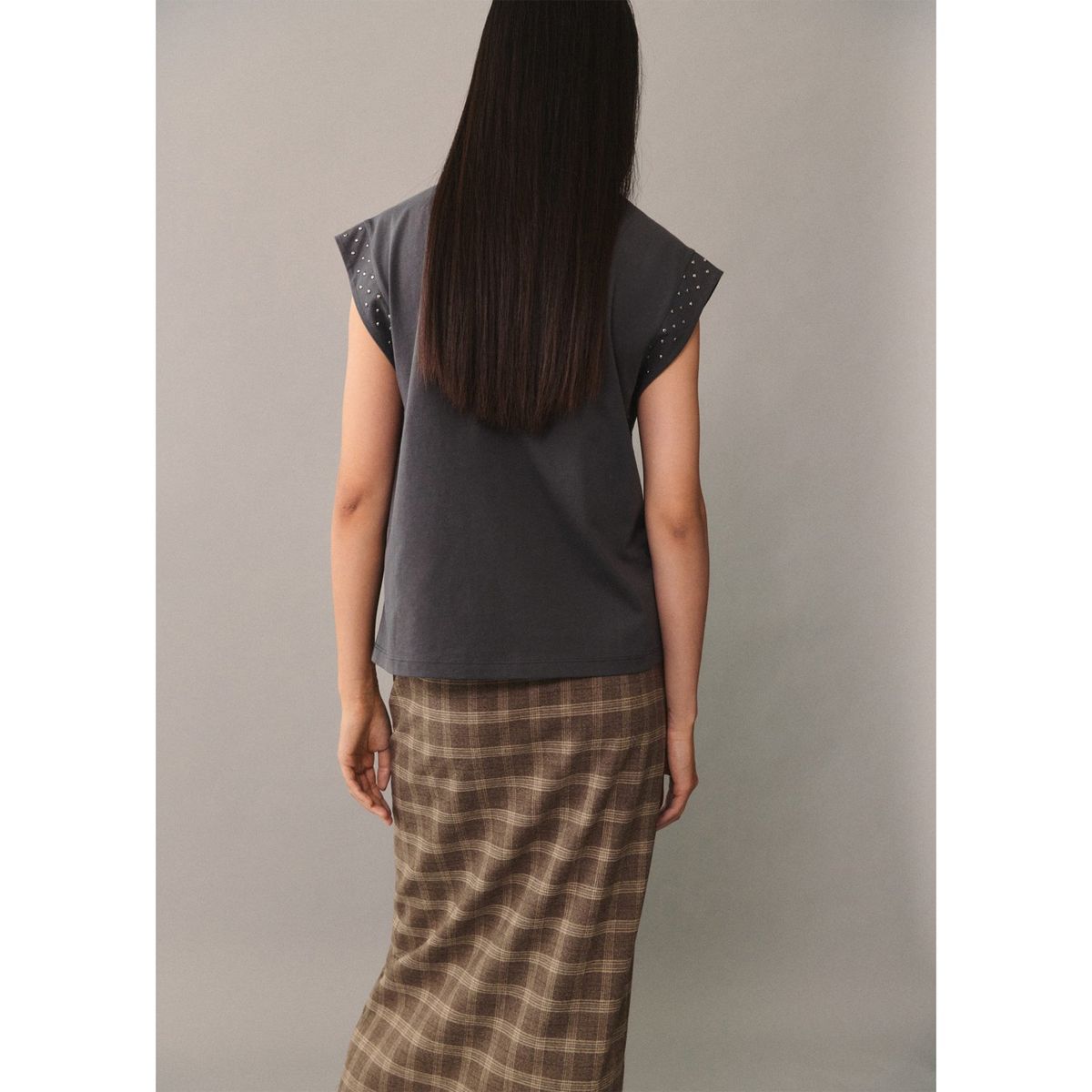 MANGO - Polo Sin Mangas 100% Algodón Mujer Mango