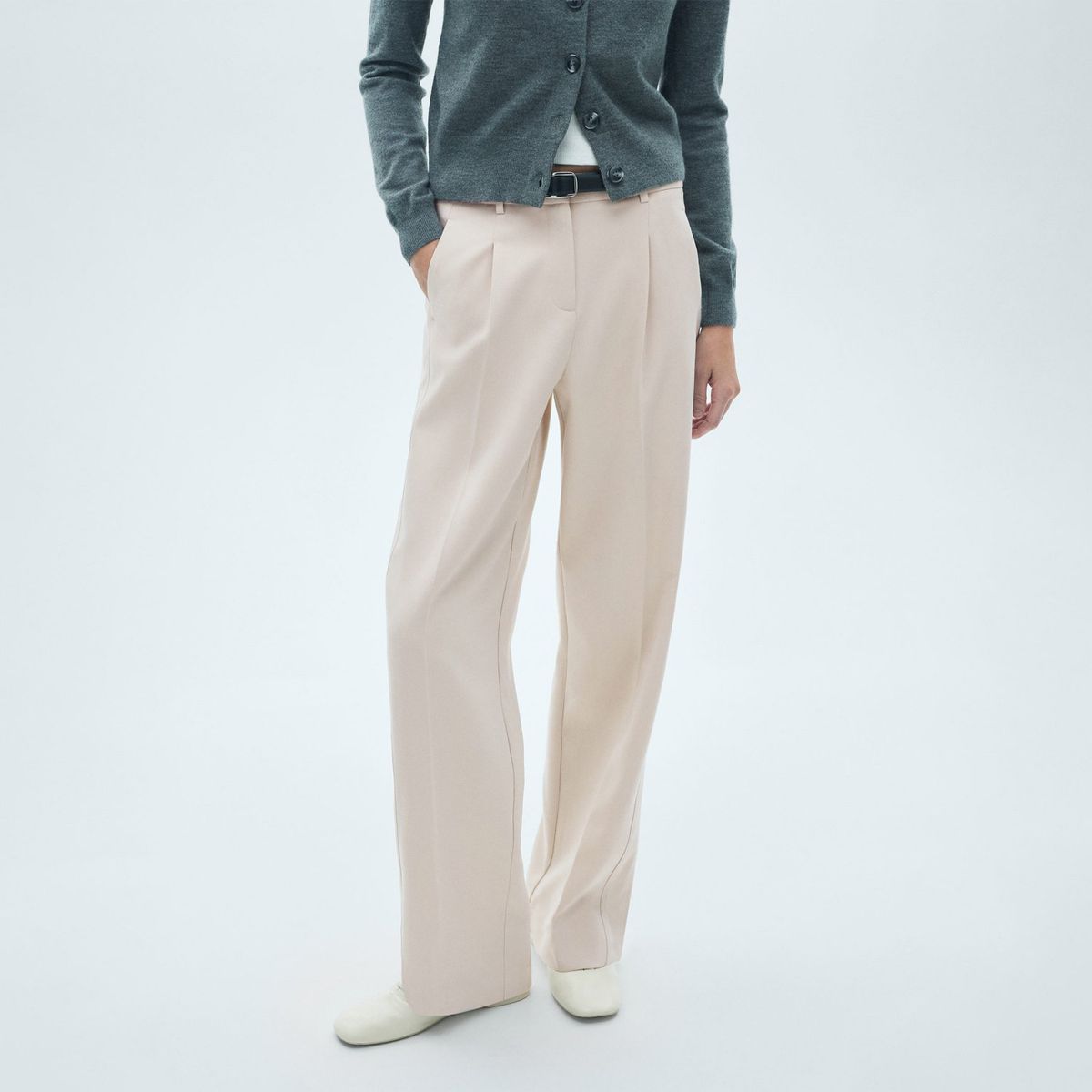 MANGO - Pantalón Straight Mujer Mango