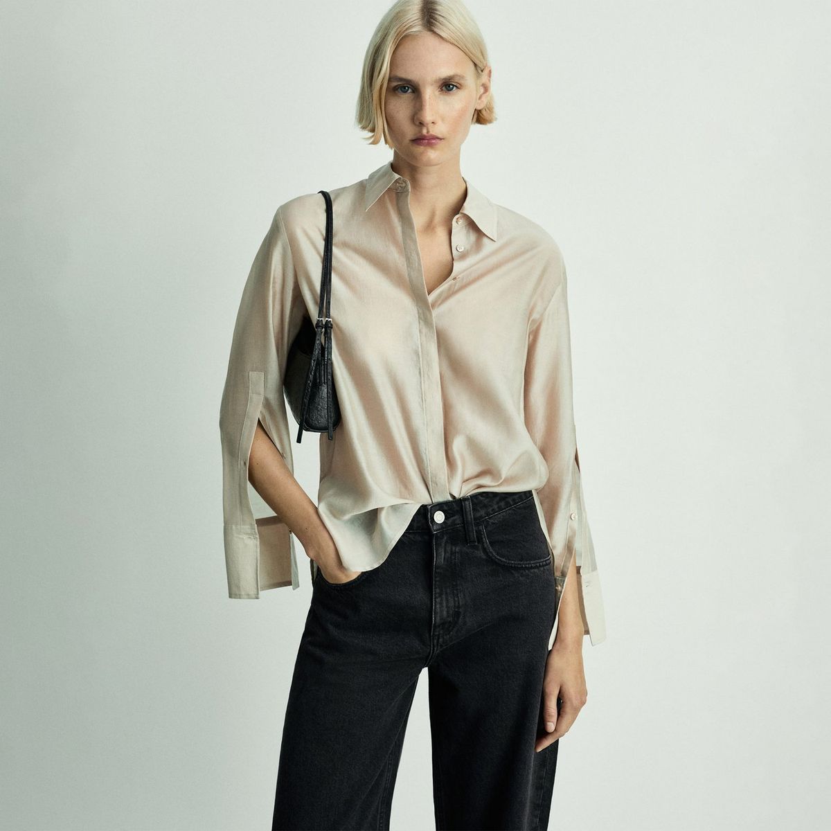 MANGO - Jean Balloon 100% Algodón Mujer Mango