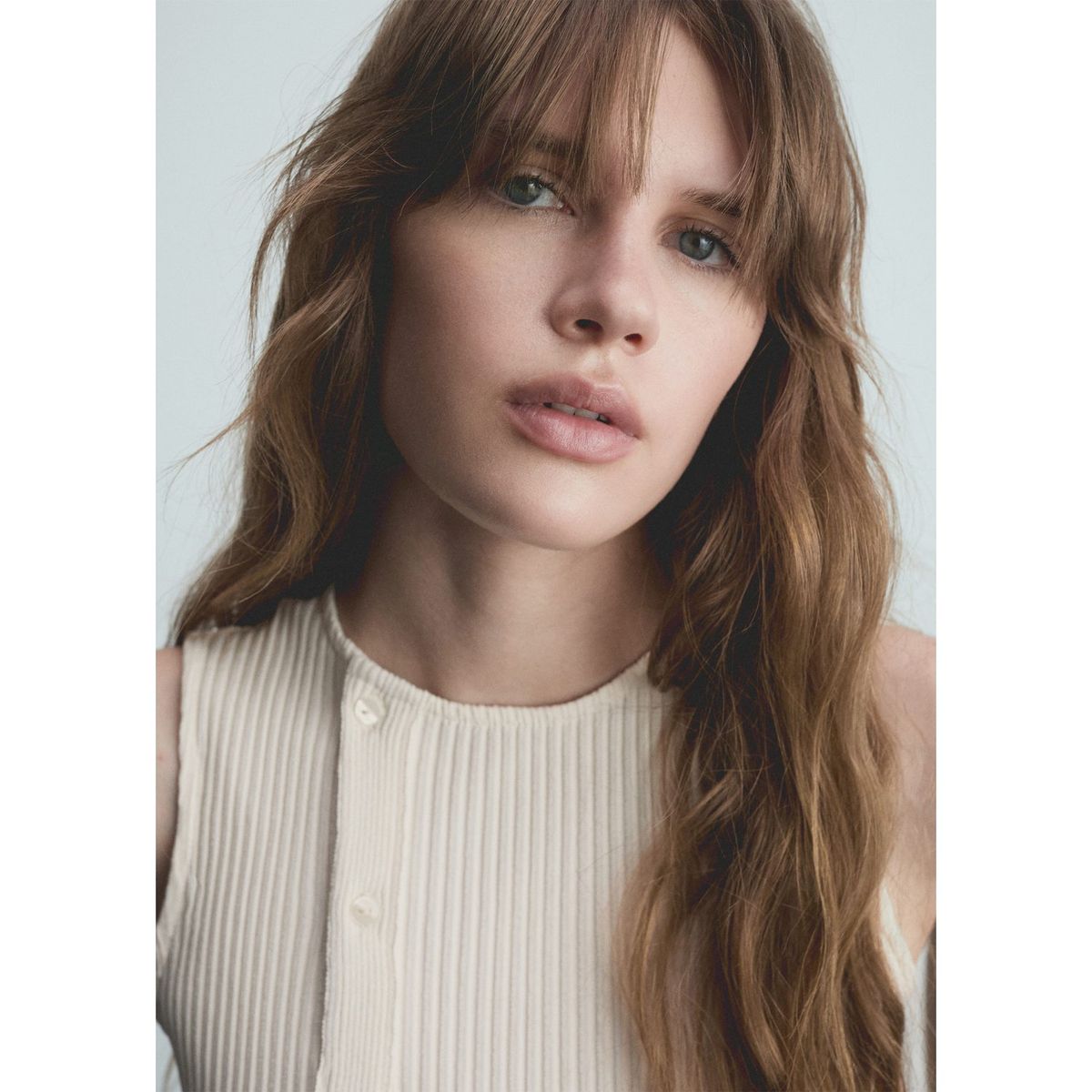 MANGO - Top Sin Mangas Algodón Mujer Mango