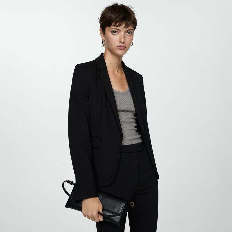 MANGO - Blazer Casual Mujer Mango