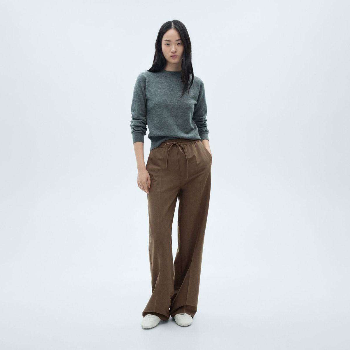 MANGO - Pantalón Straight Mujer Mango