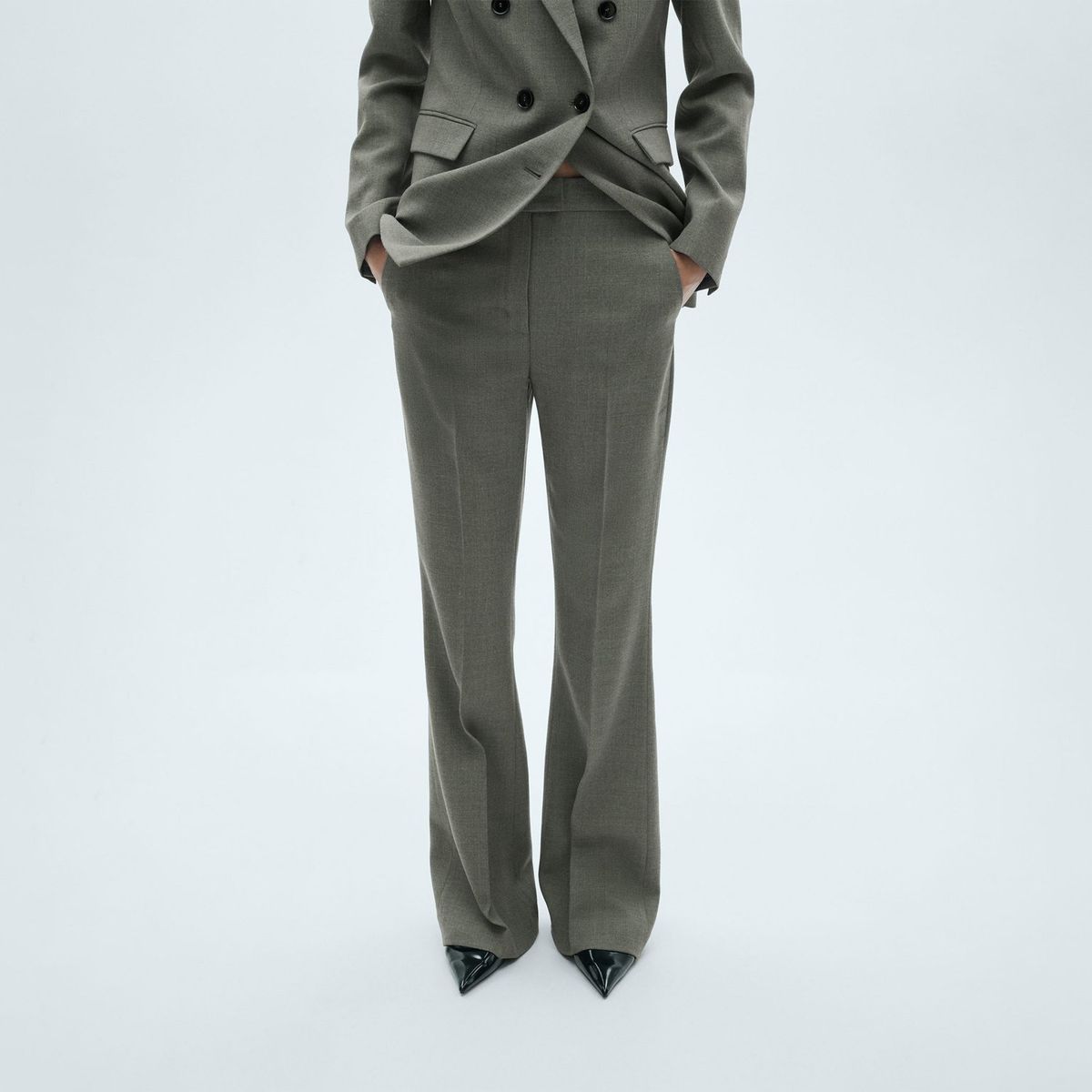 MANGO - Pantalón Flare Mujer Mango