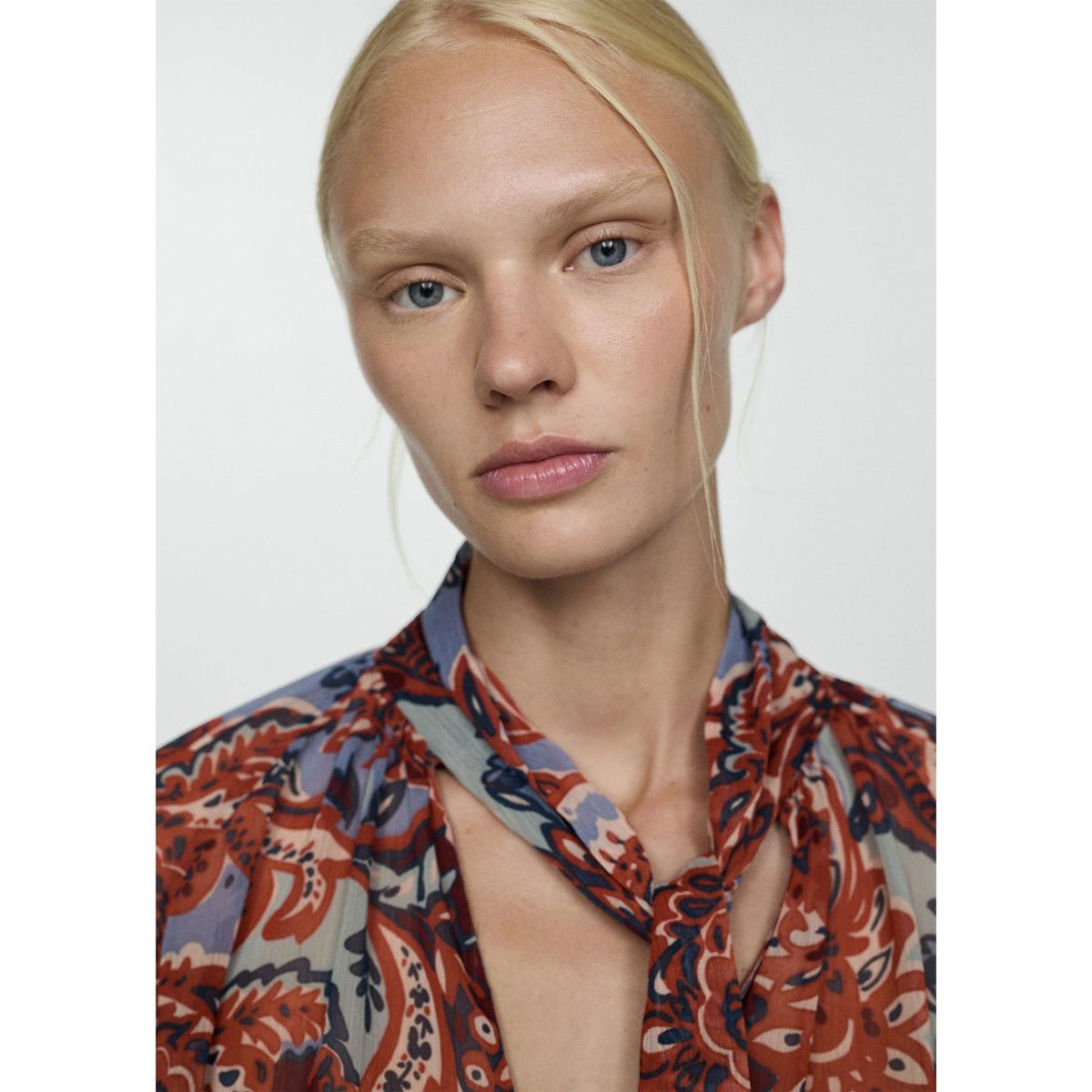 MANGO - Blusa Manga Larga Mujer Mango