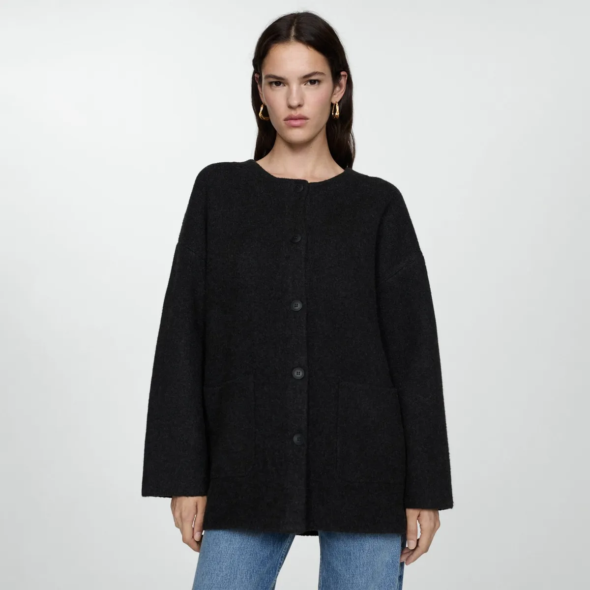 MANGO - Abrigo Casual Mujer Mango