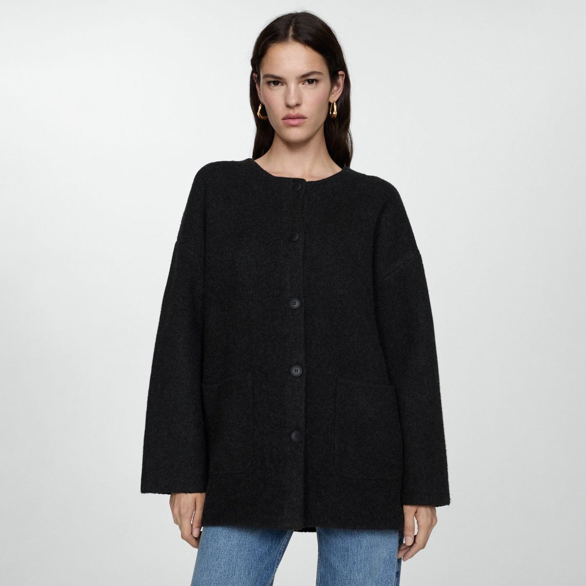 MANGO - Abrigo Casual Mujer Mango