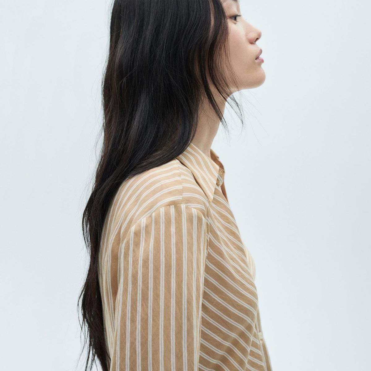 MANGO - Blusa Manga Larga Mujer Mango