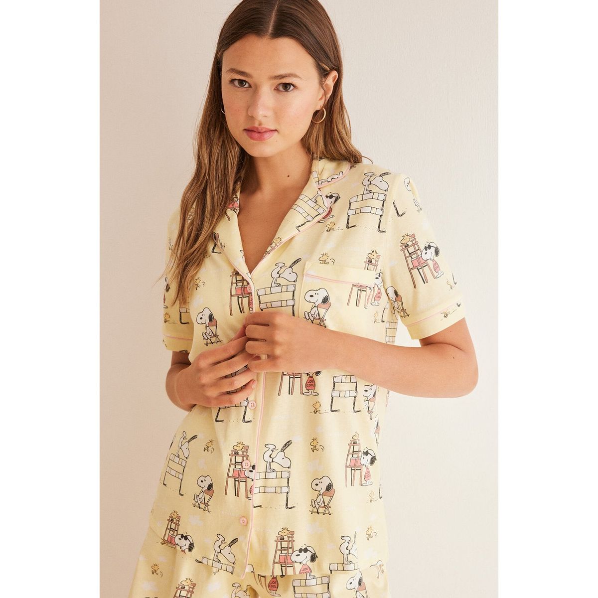 WOMEN SECRET - Pijama Manga Corta 100% Algodón Mujer