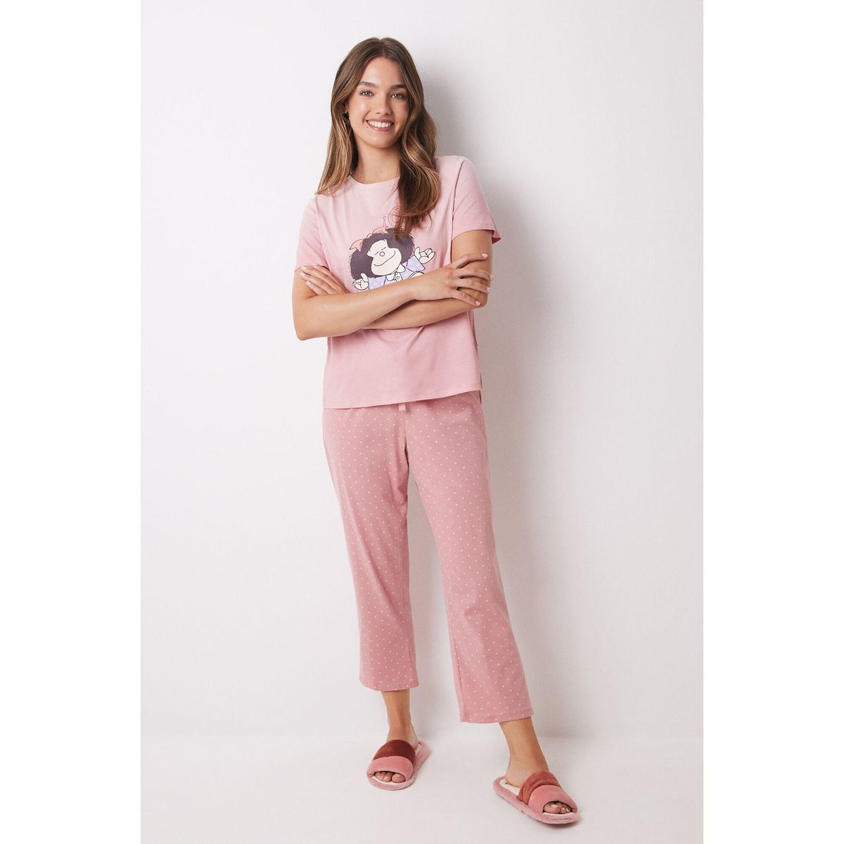 WOMEN SECRET - Pijama Manga Corta 100% Algodón Mujer