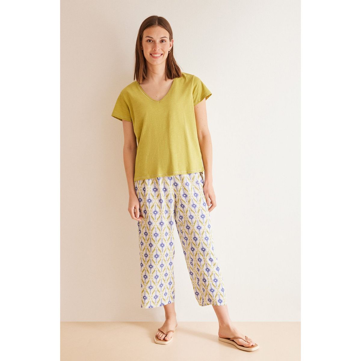 WOMEN SECRET - Pijama Manga Corta 100% Algodón Mujer