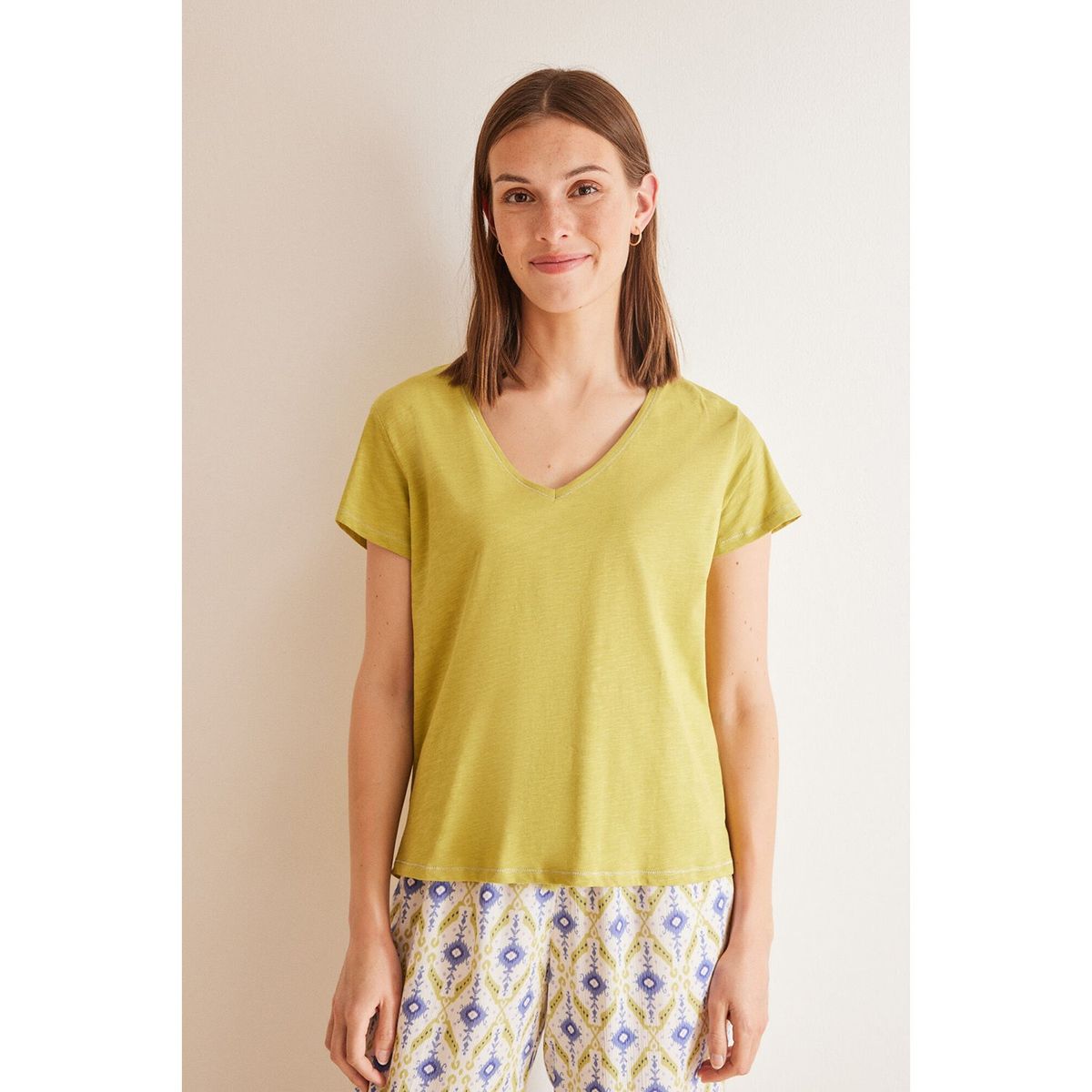 WOMEN SECRET - Pijama Manga Corta 100% Algodón Mujer