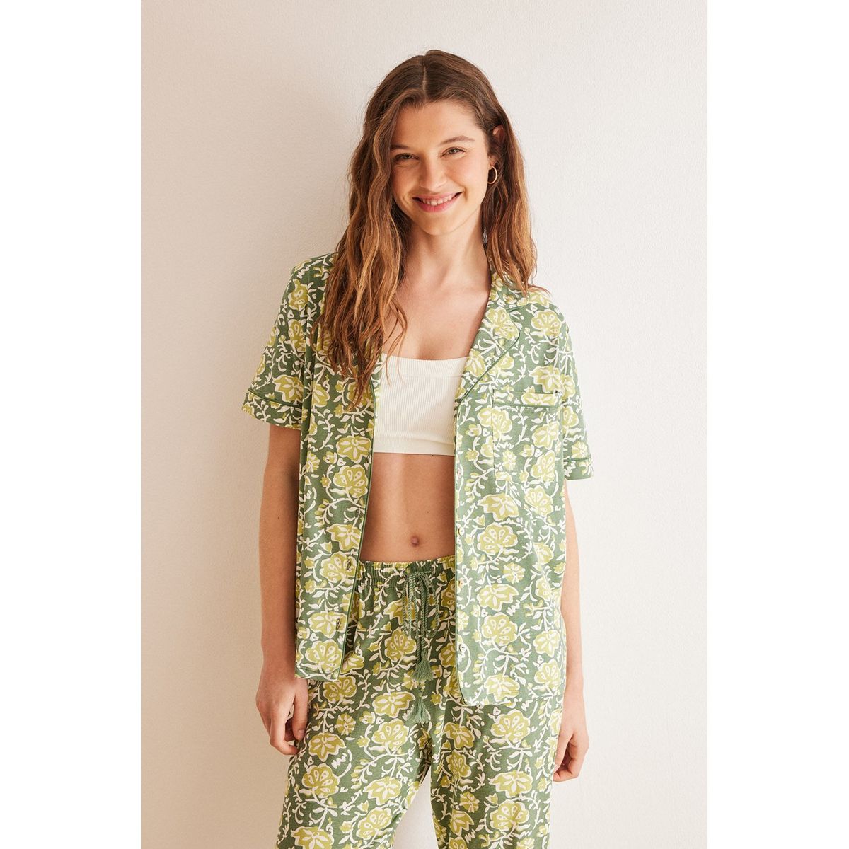 WOMEN SECRET - Pijama Manga Corta 100% Algodón Mujer