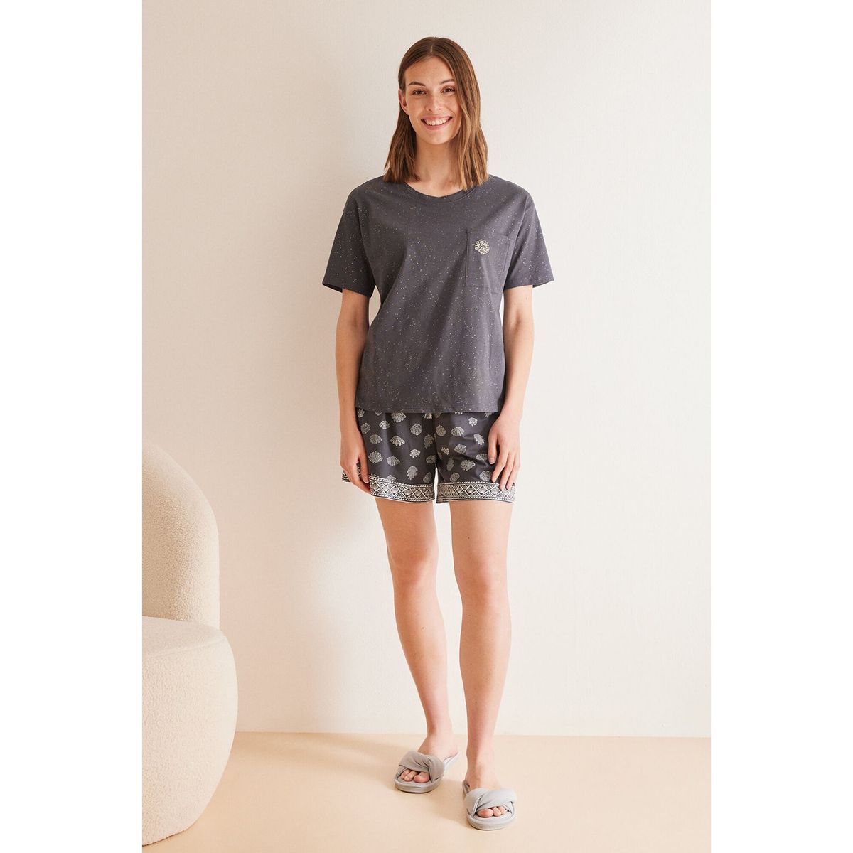 WOMEN SECRET - Pijama Manga Corta 100% Algodón Mujer