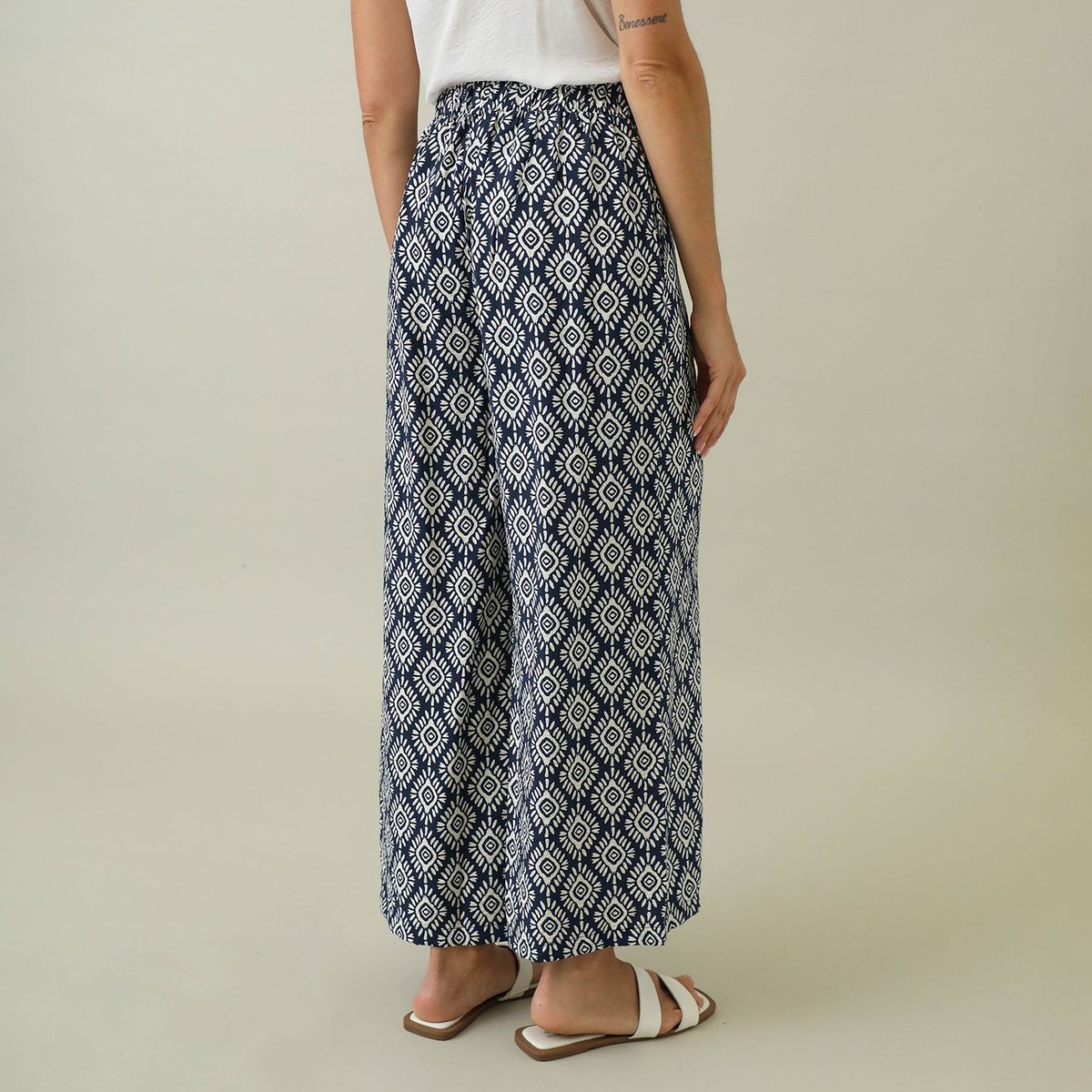 ELLE - Pantalón Culotte Mujer Elle