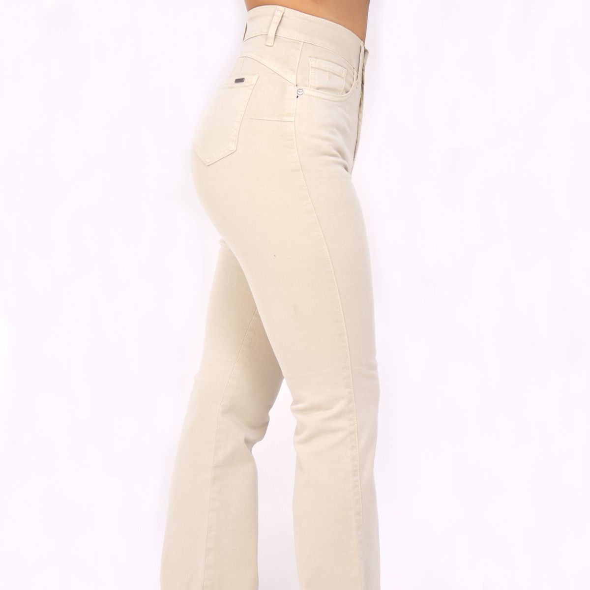 KAYRA POBLET - Jean Flare Tiro Alto Mujer Kayra Poblet