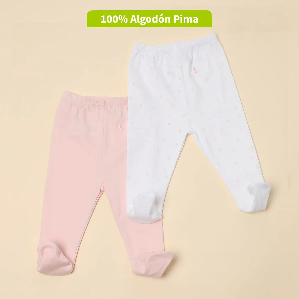 CONIGLIO - Pantalon Bebé Niño Pack X2 Algodón Pima Coniglio