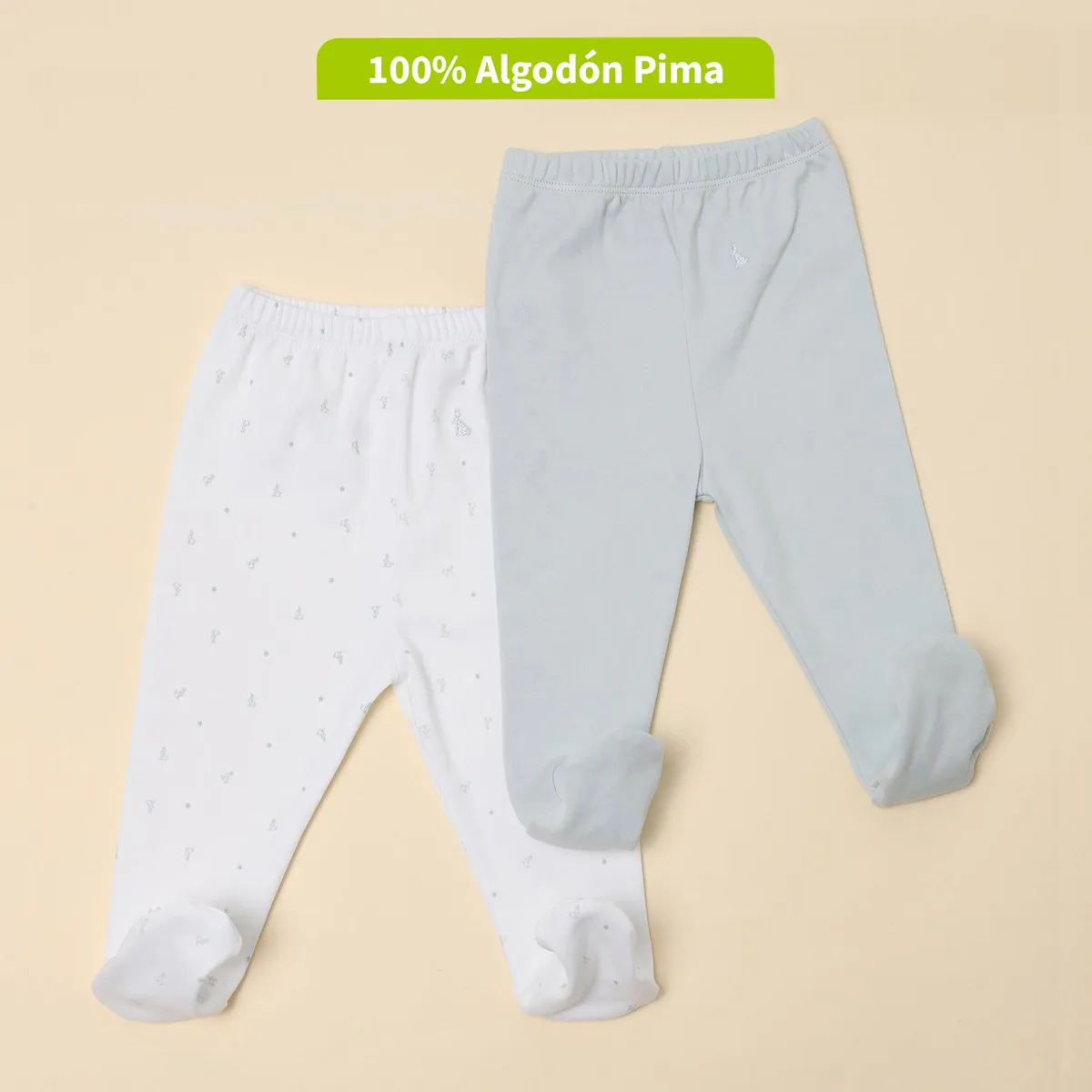 CONIGLIO - Pantalon Bebé Niña Pack X2 Algodón Pima Coniglio