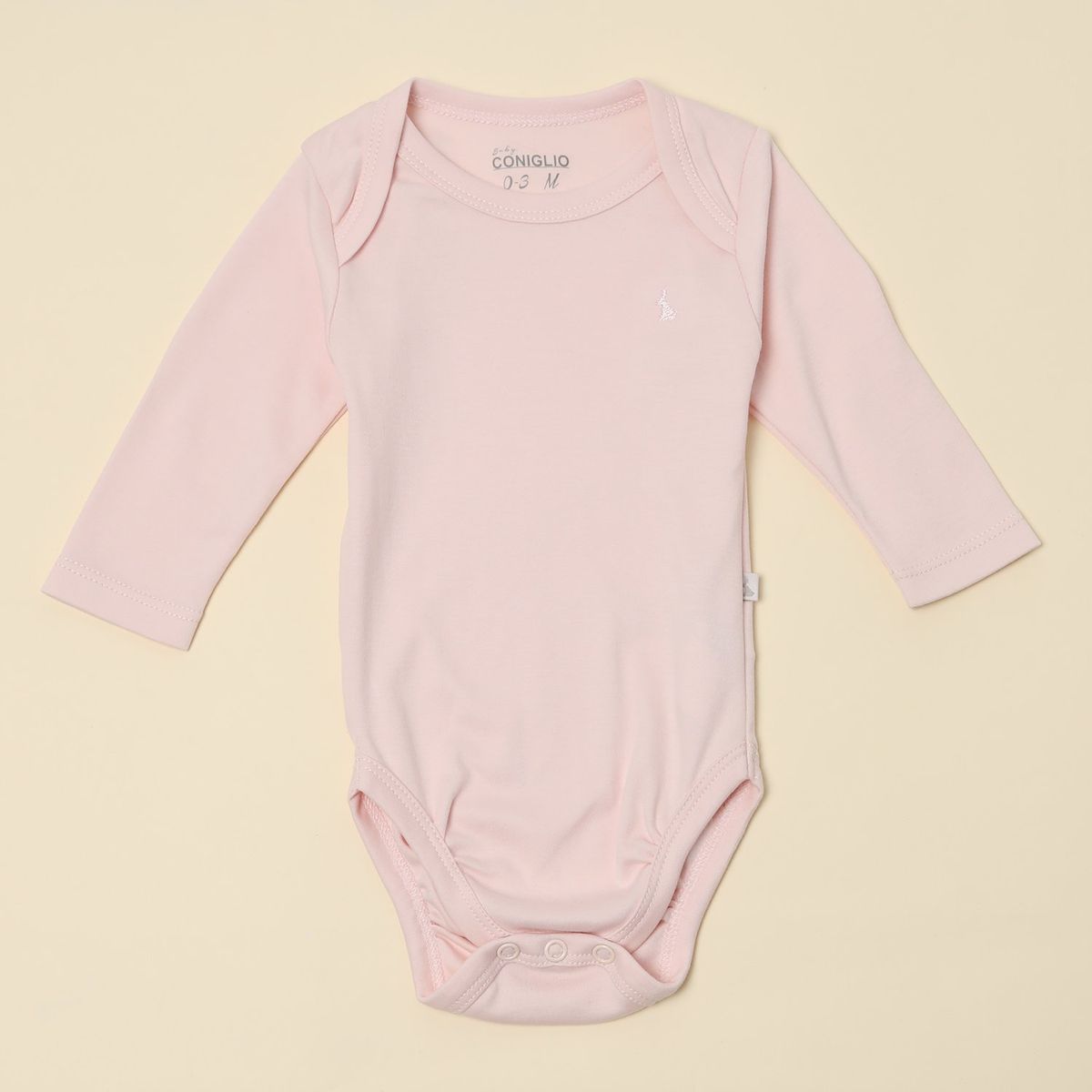 CONIGLIO - Body Bebé Niña Pack X2 Manga Larga Algodón Pima Coniglio