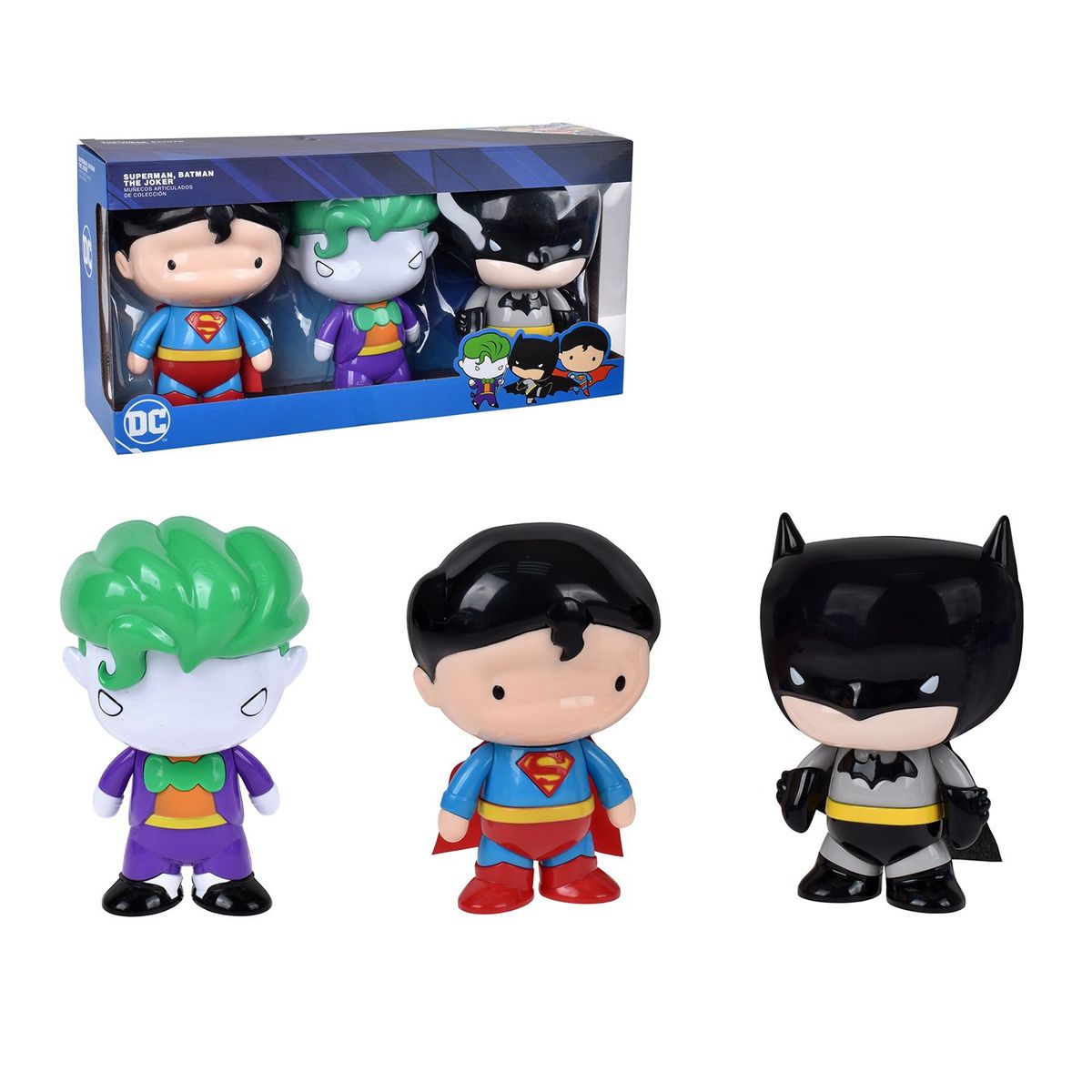 DC COMICS - Set De 3 Figuras De Acción  18cm Dc Comics