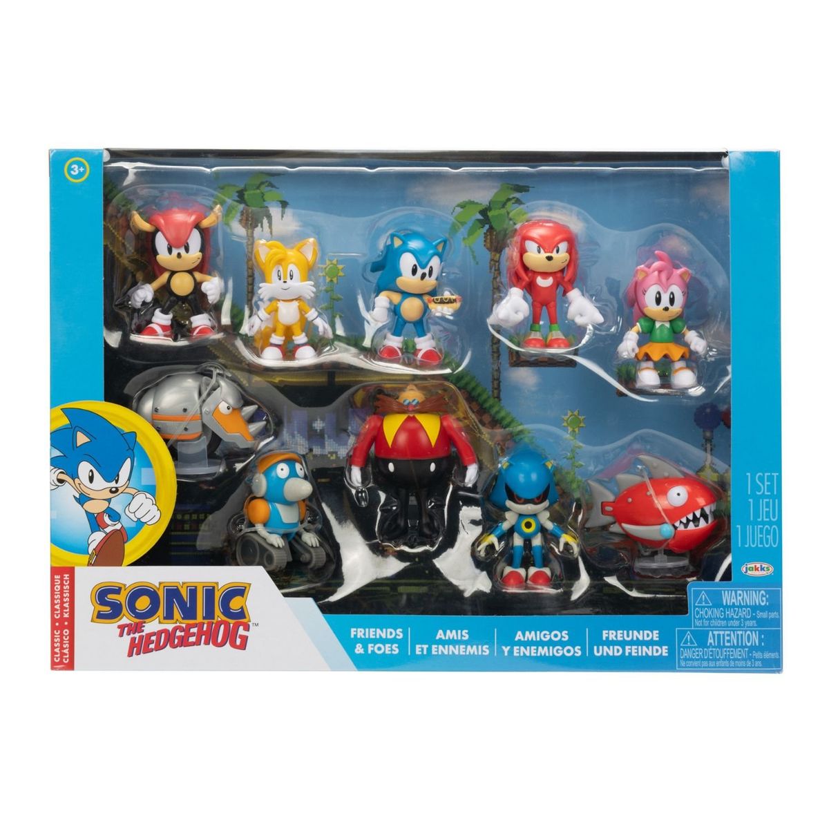 SONIC - Juguete Pack De 10 Figuras De Sonic