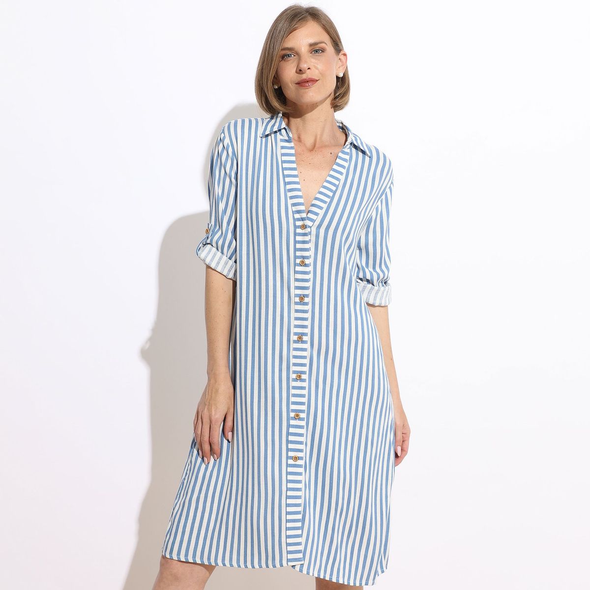 NEWPORT - Vestido Largo Casual Mujer Newport