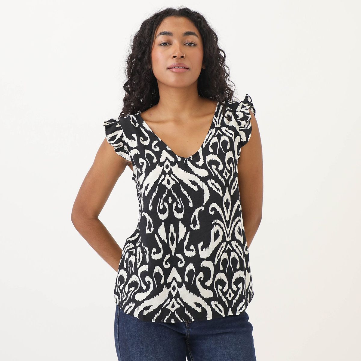 ELLE - Blusa Sin Mangas Mujer Elle