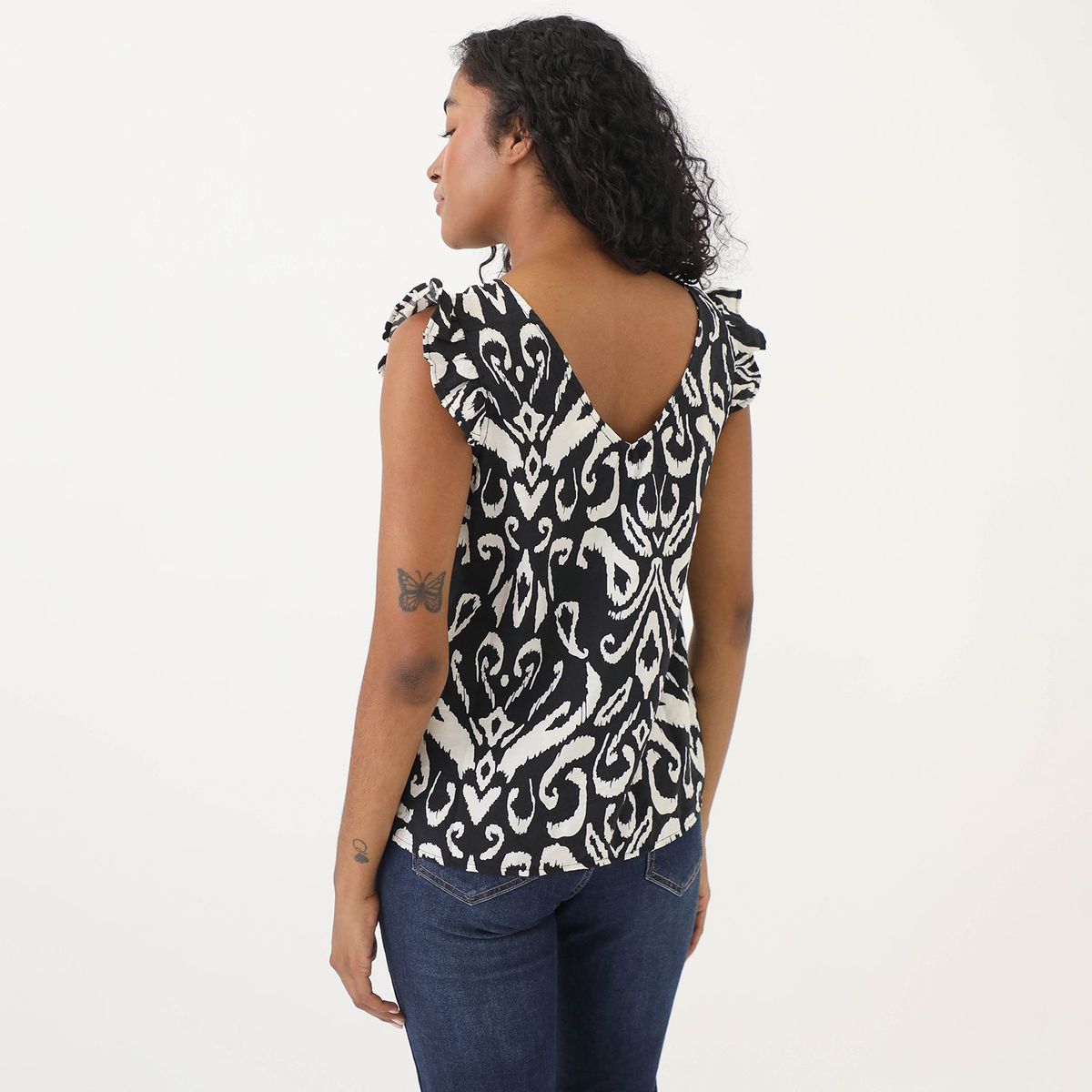 ELLE - Blusa Sin Mangas Mujer Elle