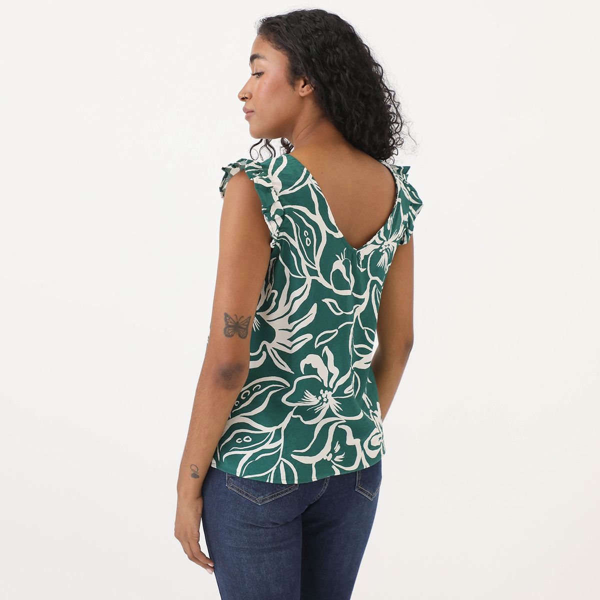 ELLE - Blusa Sin Mangas Mujer Elle