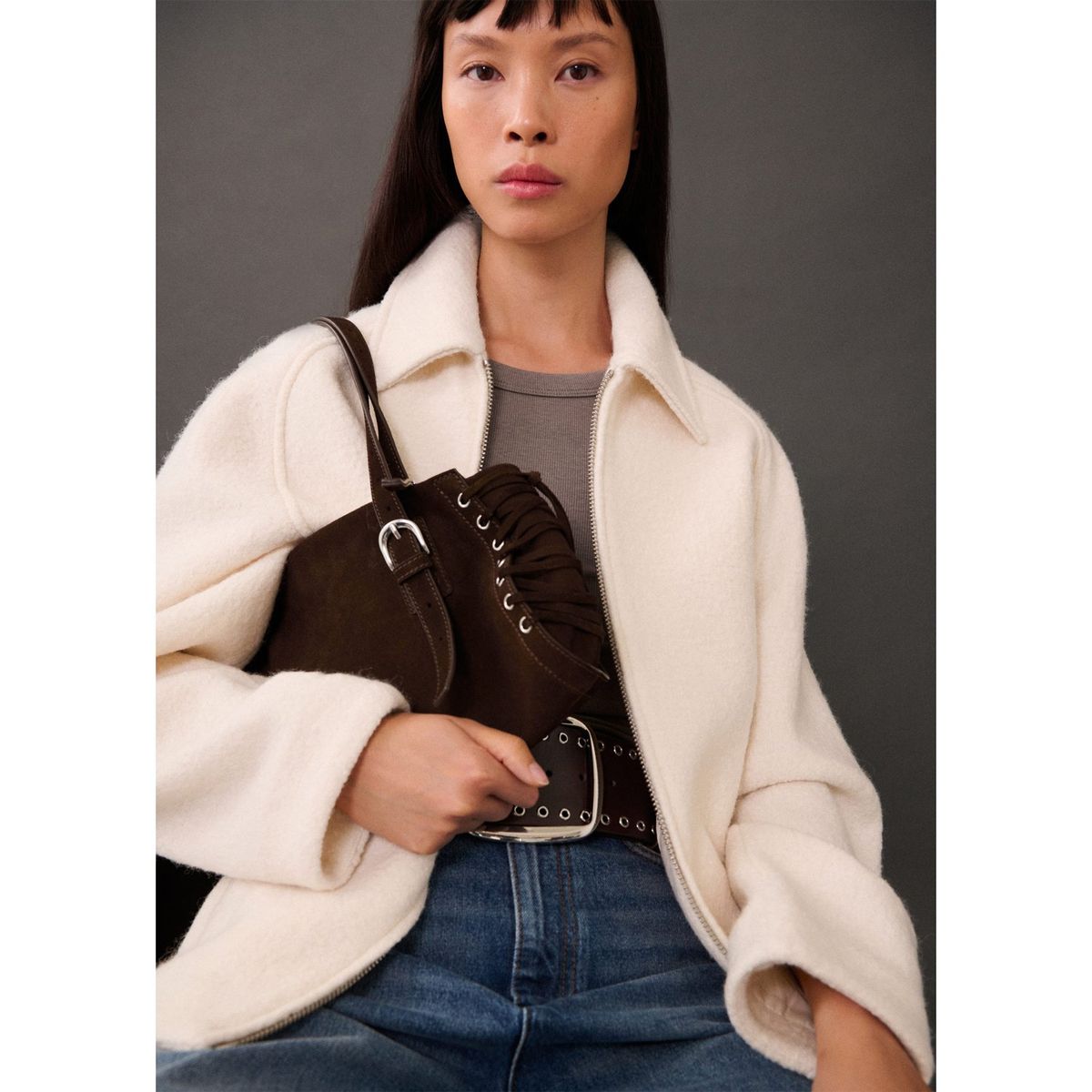 MANGO - Casaca Casual Mujer Mango