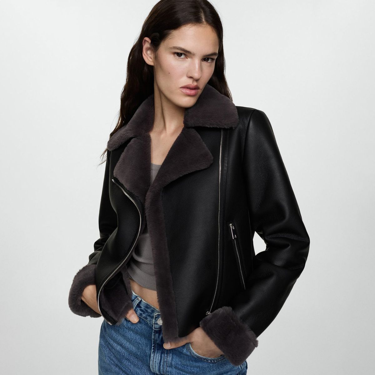 MANGO - Casaca Casual Mujer Mango