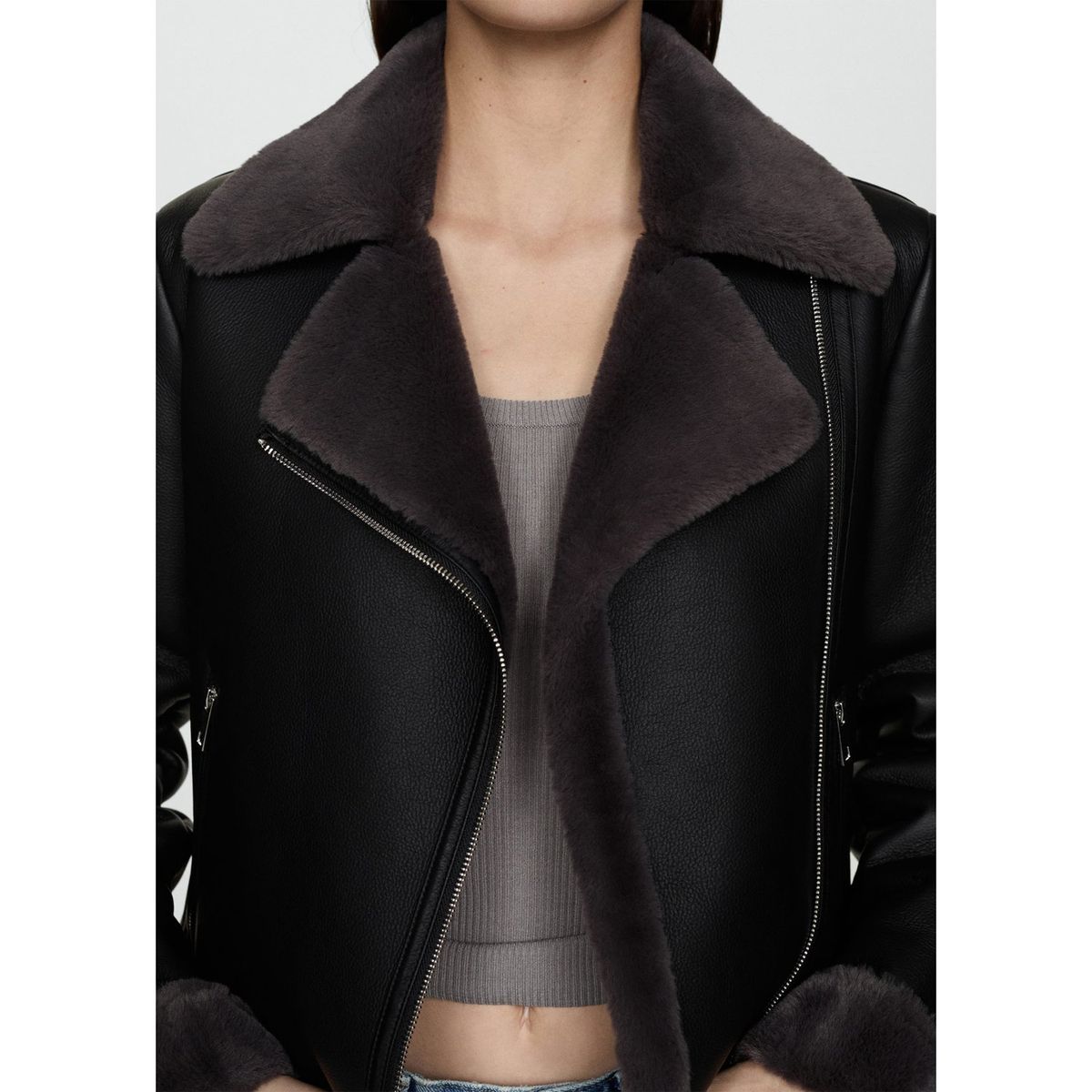 MANGO - Casaca Casual Mujer Mango