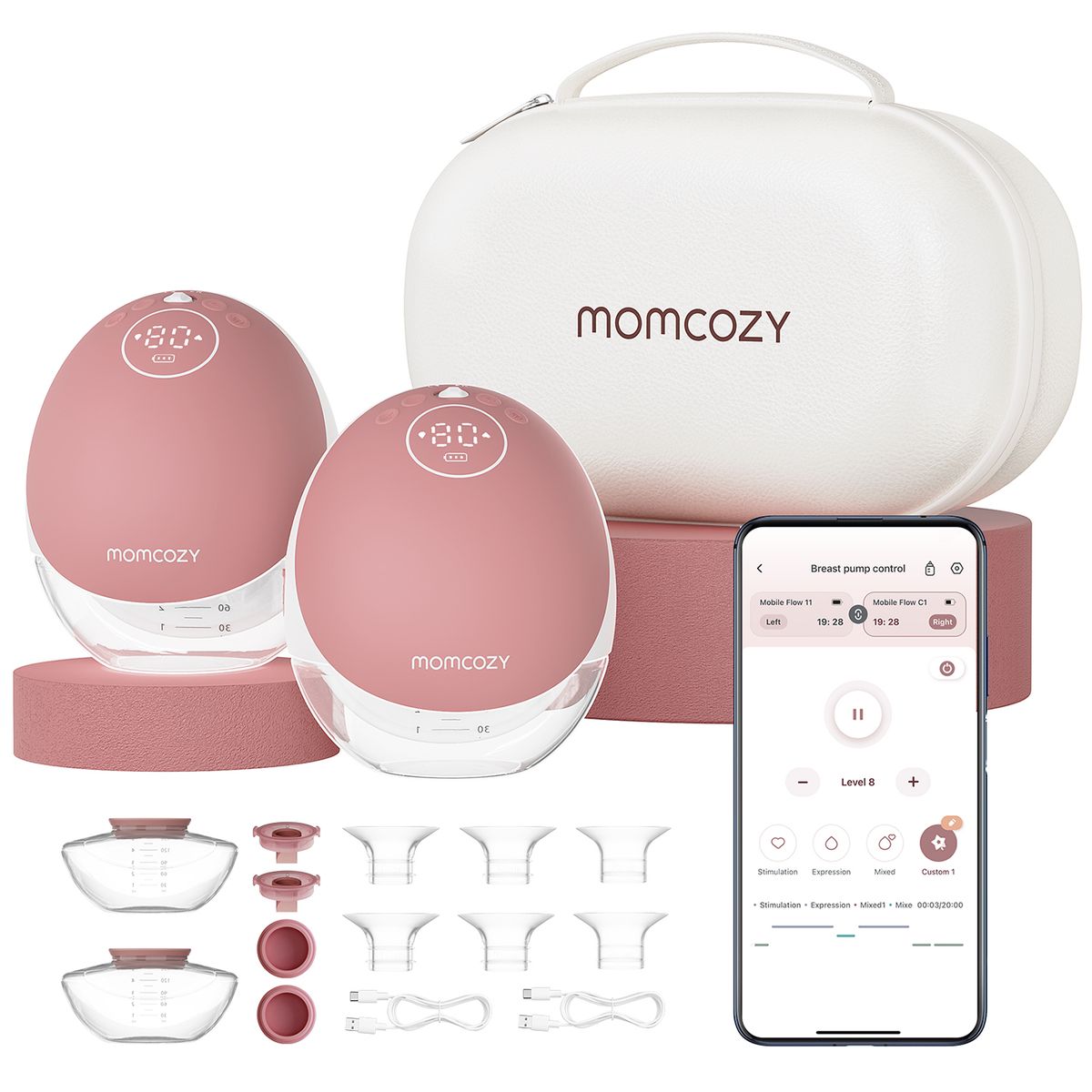 MOMCOZY - Extractor Portatil M9 Doble Succion