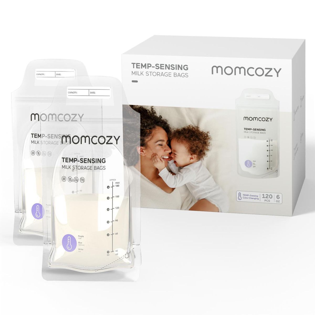 MOMCOZY - Bolsas De Almacenamiento De Leche Materna 120 Unid Momcozy