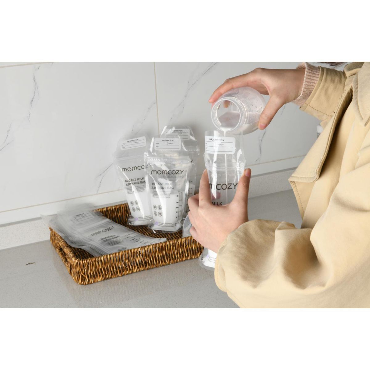 MOMCOZY - Bolsas De Almacenamiento De Leche Materna 120 Unid Momcozy