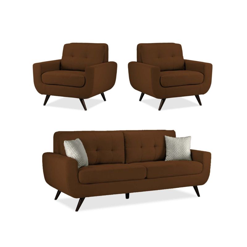 MICA - Juego De Sala Alneya 3-1-1 Azul