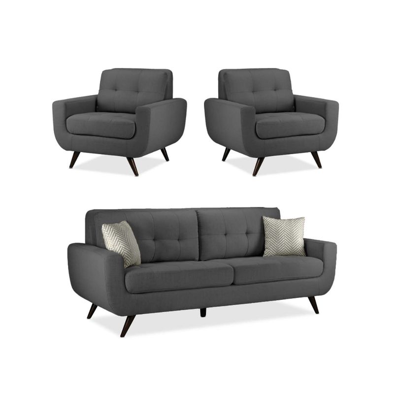 MICA - Juego De Sala Alneya 3-1-1 Azul