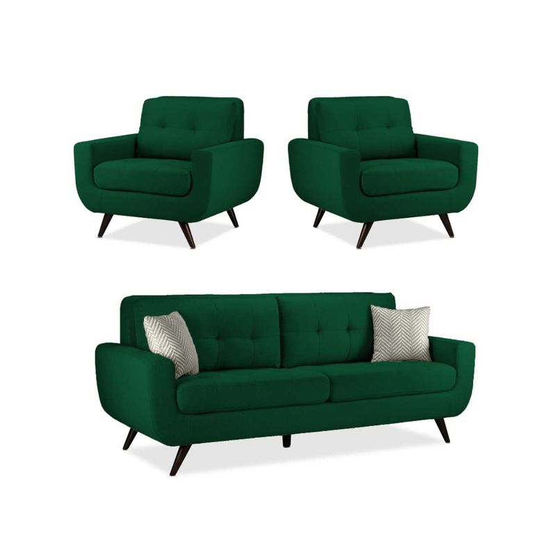 MICA - Juego De Sala Alneya 3-1-1 Azul