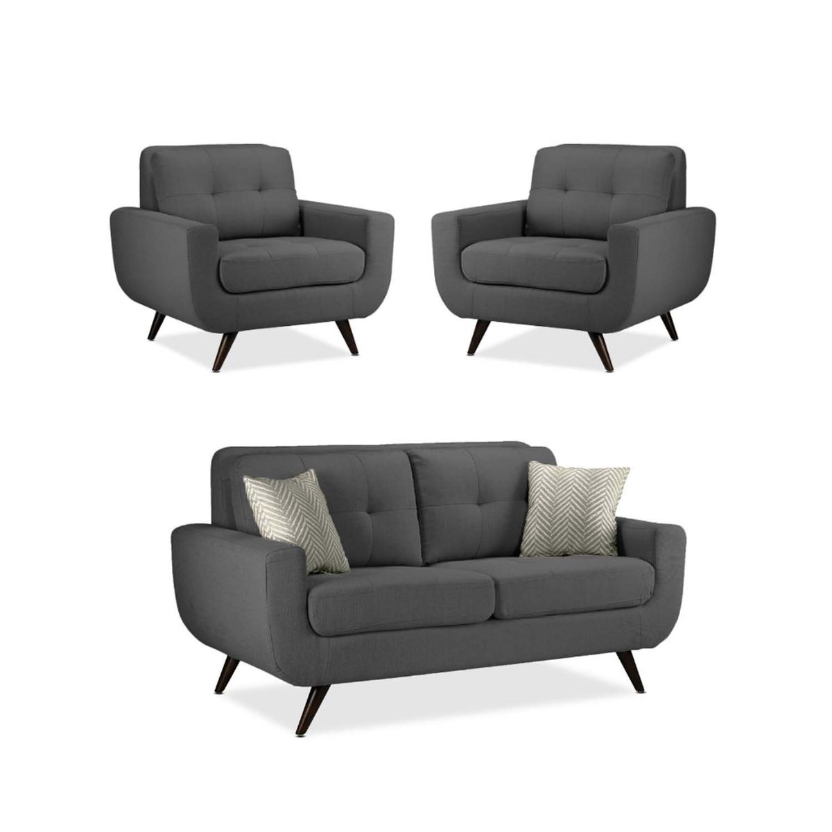 MICA - Juego De Sala Alneya 2-1-1 Azul