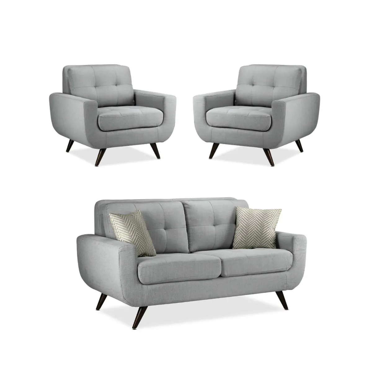 MICA - Juego De Sala Alneya 2-1-1 Azul