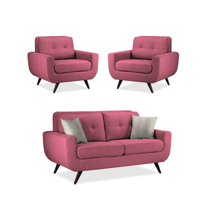 MICA - Juego De Sala Alneya 2-1-1 Azul