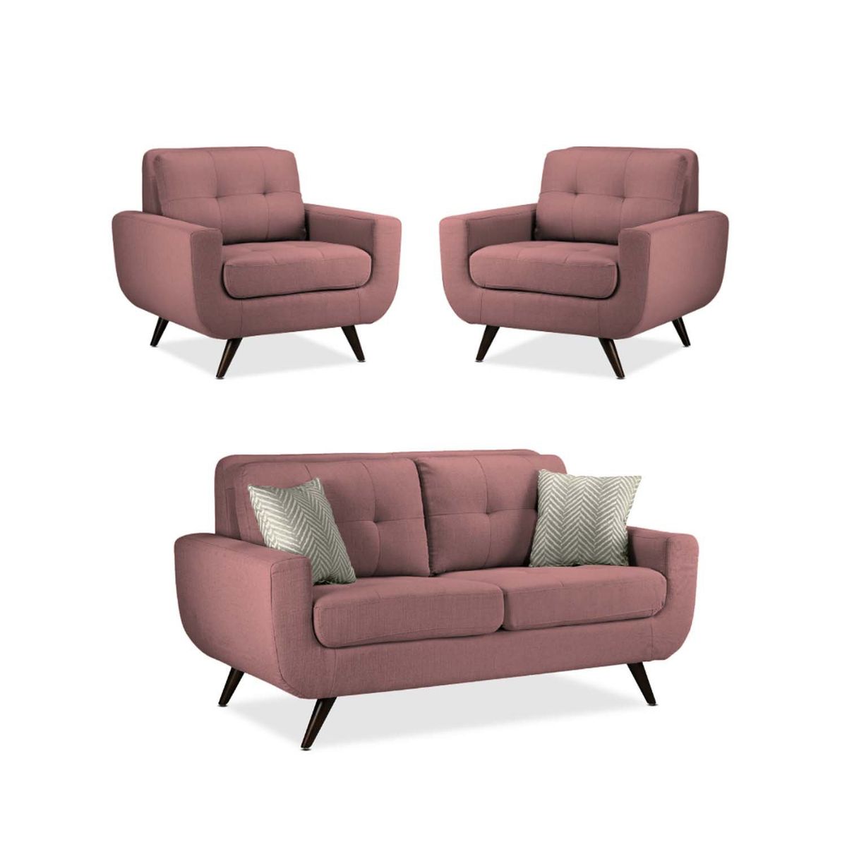 MICA - Juego De Sala Alneya 2-1-1 Azul