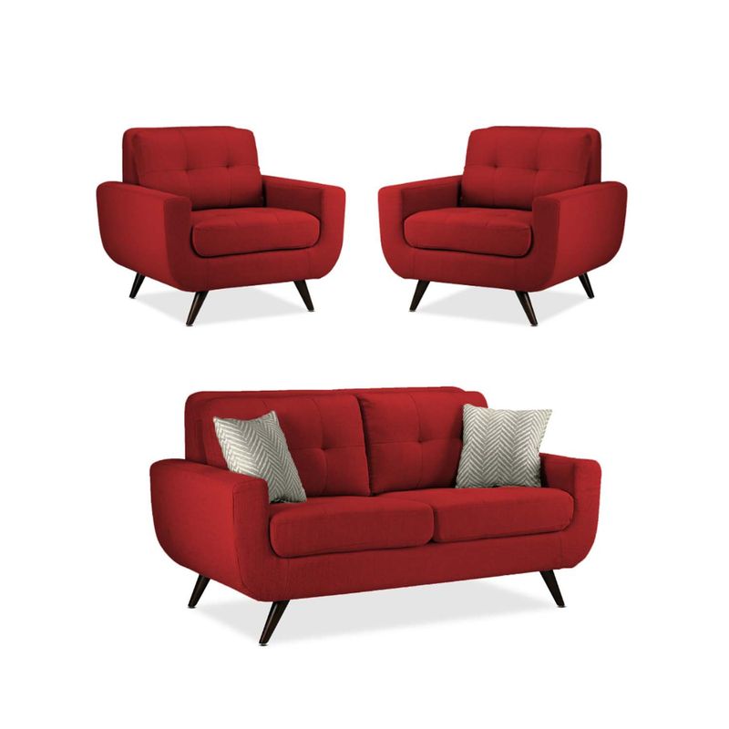 MICA - Juego De Sala Alneya 2-1-1 Azul